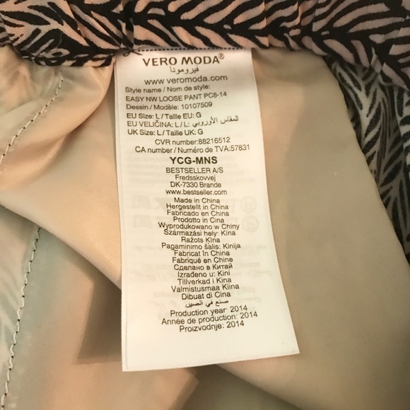 VERA MODA TOP & PANT SET SIZE L - Picture 10 of 11